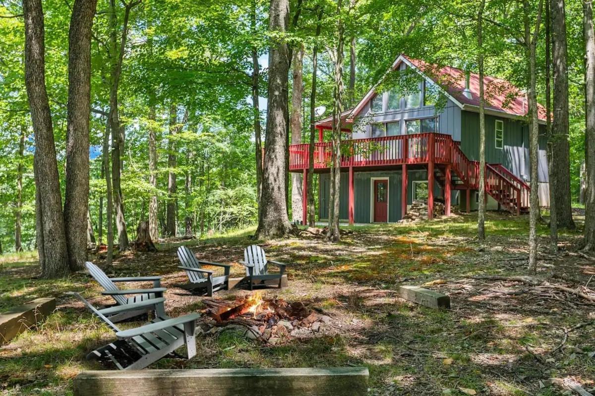 Hot Tub, Large Deck, Wifi, Fire Pit At Chalet Cabin Morton Grove Экстерьер фото