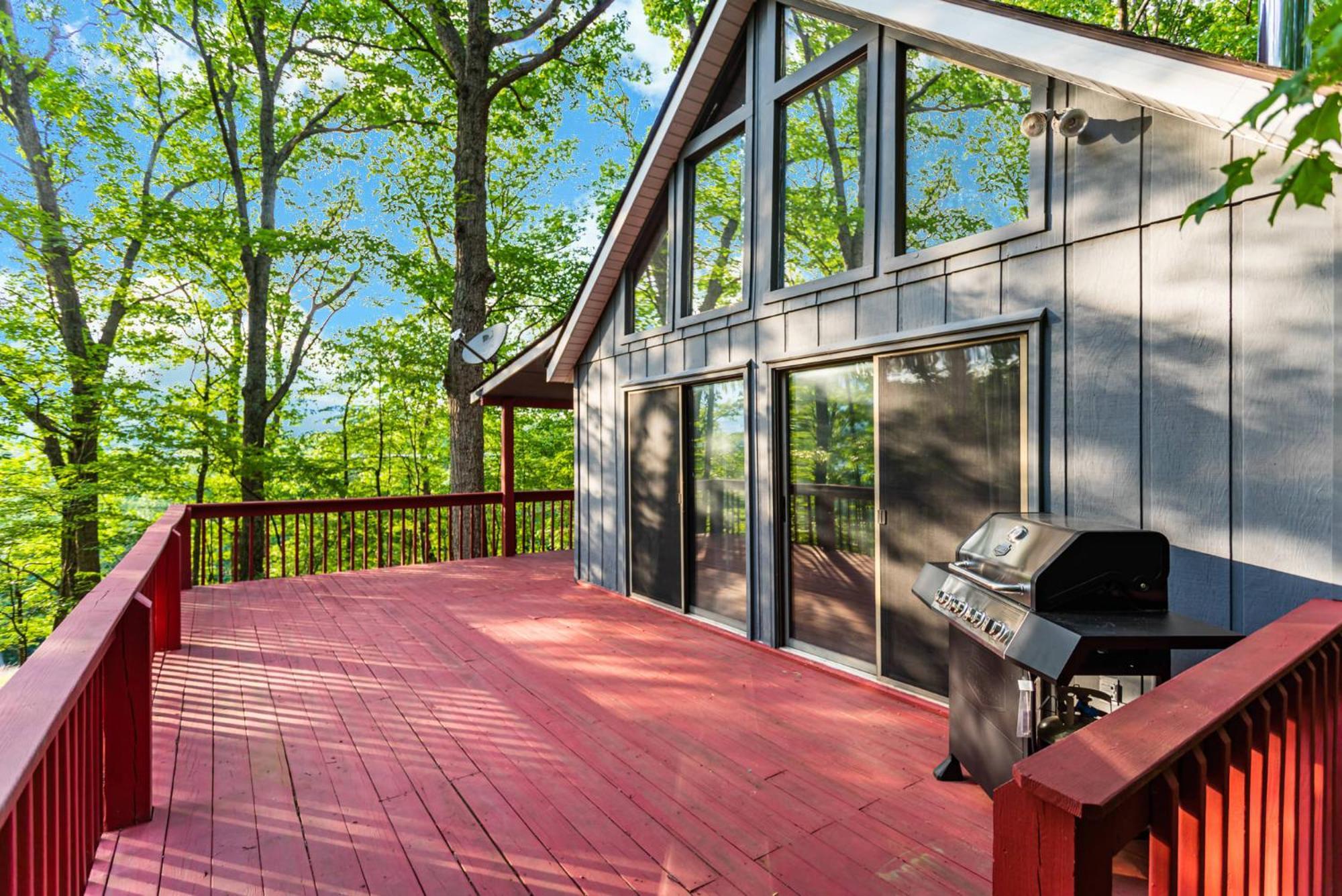 Hot Tub, Large Deck, Wifi, Fire Pit At Chalet Cabin Morton Grove Экстерьер фото