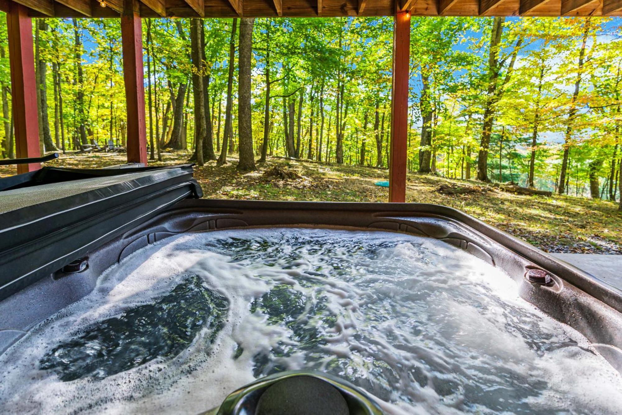 Hot Tub, Large Deck, Wifi, Fire Pit At Chalet Cabin Morton Grove Экстерьер фото